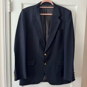 Men’s Christian Dior Monsieur Blazer Size 40 Navy Blue 2 Button, fully lined
